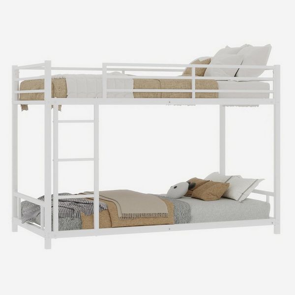 BlingBin Etagenbett Jugendbett (1-St, Mit Geländern und Leitern), 197 × 98 × 136 cm, Metall