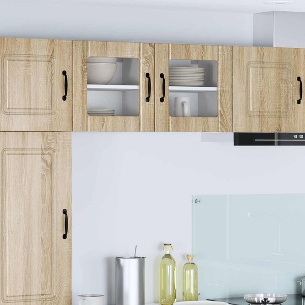 vidaXL Wandglas-Schrank LUCCA Sonoma-Eiche 40 x 31 x 40 cm 884838