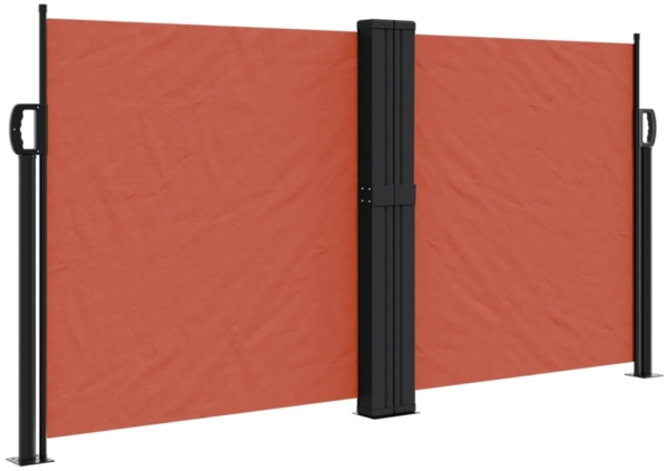 vidaXL Seitenmarkise Ausziehbar Terrakottarot 120x600 cm 4004603