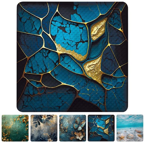 Sanilo Duschmatte mit Motiv, viele schöne Badematten zur Auswahl, rutschfeste & sichere Badematte, hochwertig, Kunststoff PVC, quadratisch, 230 extra starke Saugnäpfe, 53 x 53 cm, waschbar