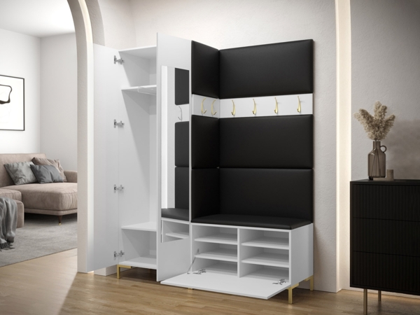 Garderoben-Set Zinetto IX, Schwarz, Farbe: Soft 011 Bild 3