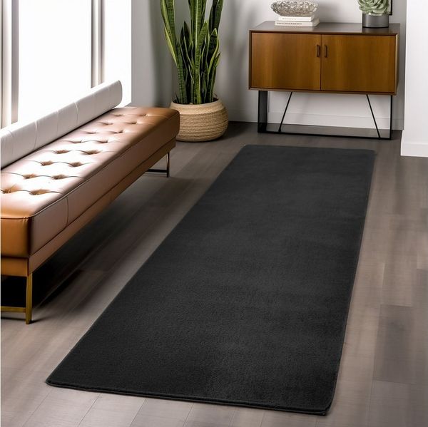 Ayyildiz Teppiche Teppich JOY 1400, auch als Läufer, rechteckig, Höhe: 11 mm, besonders weich, uni Kurzflor, Wohnzimmer, Kinderzimmer