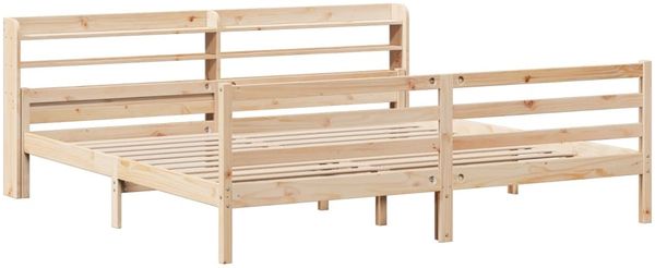 vidaXL Bettgestell mit Kopfteil ohne Matratze 200x200 cm 3306692 Bild 3