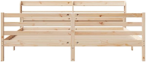 vidaXL Bettgestell mit Kopfteil ohne Matratze 200x200 cm 3306692 Bild 4