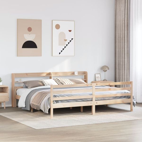 vidaXL Bettgestell mit Kopfteil ohne Matratze 200x200 cm 3306692
