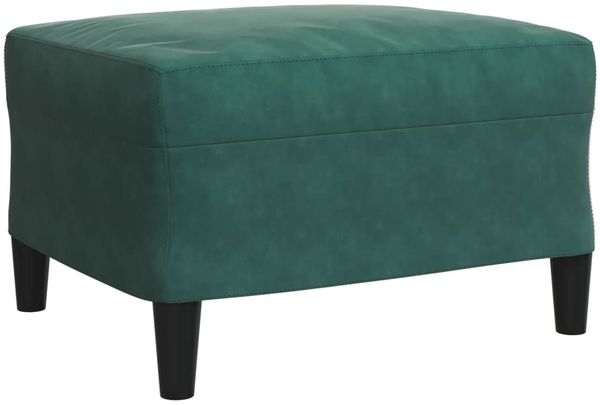 vidaXL 4-tlg. Sofagarnitur mit Kissen und Nackenrollen Dunkelgrün Samt 3278383 Bild 7