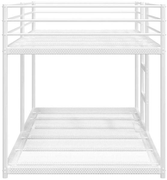 vidaXL Etagenbett ohne Matratze Weiß 100x200 cm Stahl 4019886 Bild 6