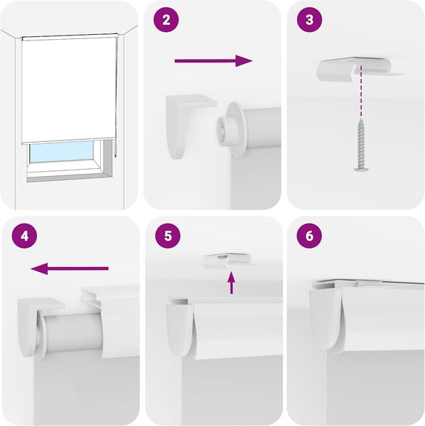 vidaXL Duschrollo mit Kassette 110x240 cm Stoffbreite 106 cm 4014991 Bild 6