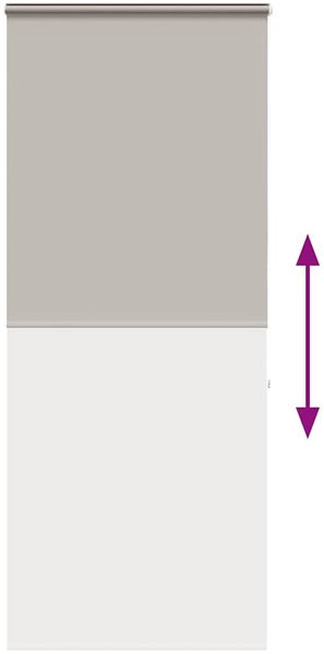 vidaXL Duschrollo mit Kassette 110x240 cm Stoffbreite 106 cm 4014991 Bild 5