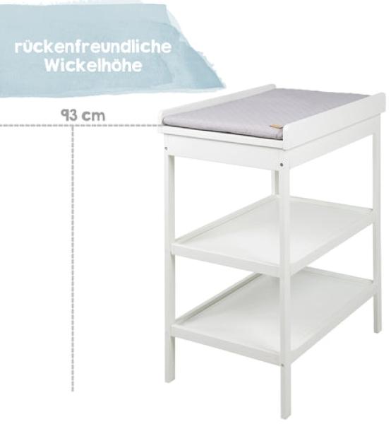 roba Möbelset 'roba Style' - Wickeltisch + 2in1 Baby- & Beistellbett - Weiß Bild 18