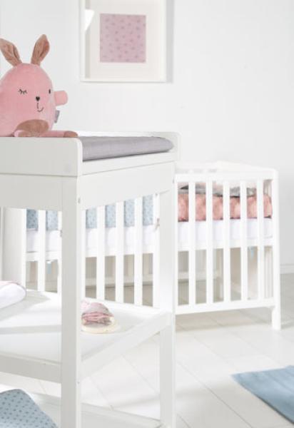roba Möbelset 'roba Style' - Wickeltisch + 2in1 Baby- & Beistellbett - Weiß Bild 16