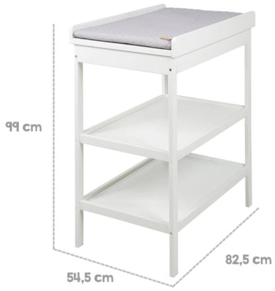 roba Möbelset 'roba Style' - Wickeltisch + 2in1 Baby- & Beistellbett - Weiß Bild 15