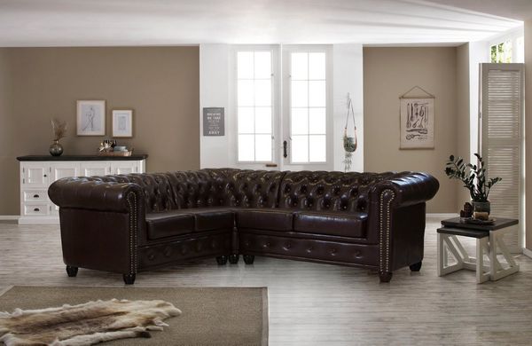 Home affaire Chesterfield-Sofa Rysum L-Form, Chesterfield-Optik, gleichschenklig