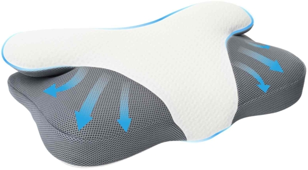 vidaXL Kopfkissen mit Kissen Weiß 59 x 38 x 14 cm Polyester 42012690