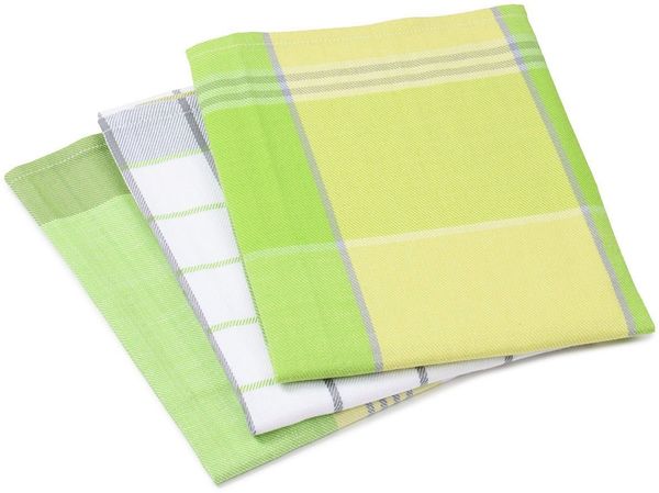 Gözze Geschirrtuch Geschirrtücher, Des. 60058, (Set, 3-tlg), Maß: 50 x 70 cm, Set: 2x kariert und 1x gestreift