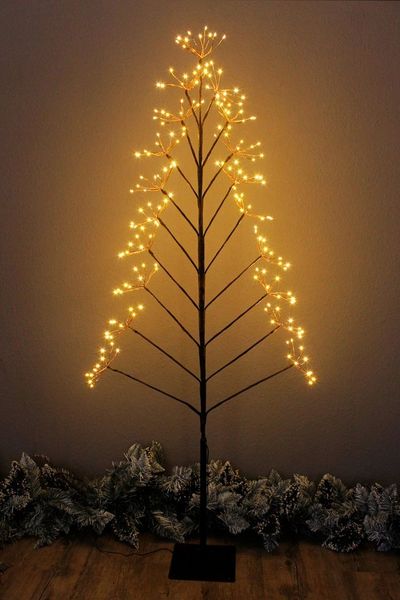 Arnusa LED Baum Weihnachtsbaum Leuchtbaum 150 cm warmweiß, LED fest integriert, warmweiß, Weihnachtsbeleuchtung LED Baum Indoor Outdoor