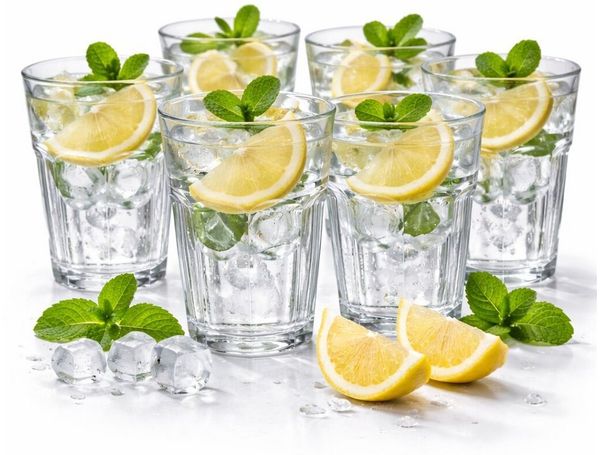 BigDean Cocktailglas Trinkgläser Set 350 ml – robuste Wassergläser aus klarem Glas, 6-tlg, Glas, 350ml, Modernes Design, Angenehme Form, Spürbare Qualität