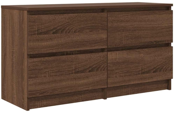 vidaXL TV-Schrank Braun Eichen-Optik 100x35x54 cm Holzwerkstoff 861802