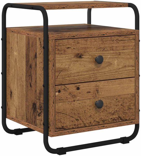 vidaXL Nachttisch Altholz Holzwerkstoff 8007631
