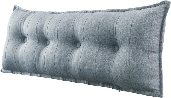 VERCART Großes Bettkissen für Seitenschläfer, 140,0 cm, Grau