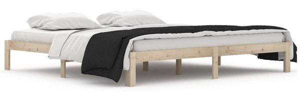 Doppelbett, Betten für Erwachsene, Massivholzbett Kiefer 200x200 cm de807