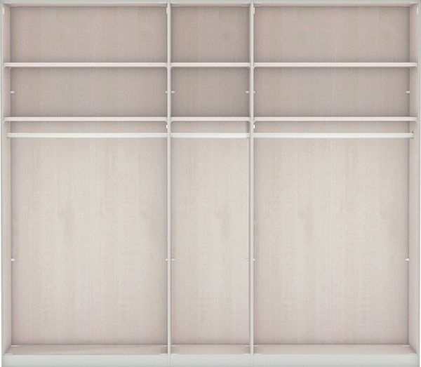 WIEMANN Kleiderschrank Barcelona mit Spiegelfront und schmaler Bauchbinde