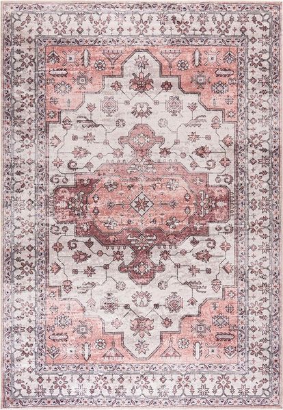 Mazovia Designteppich Boho Vintage Wohnzimmer, Schlafzimmer, Esszimmer, Büro, 140 x 200 cm, Fußbodenheizung