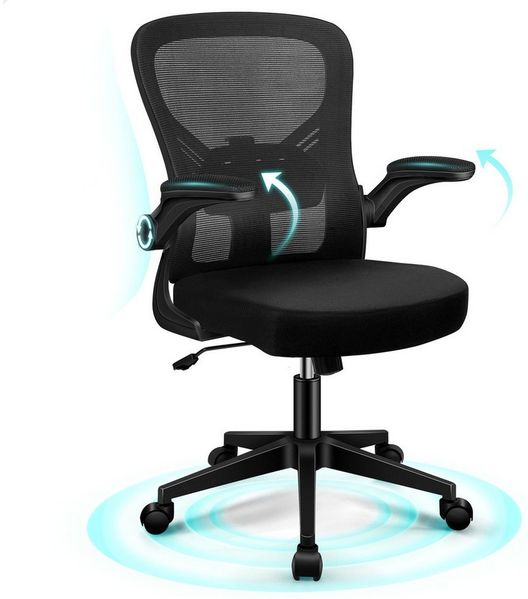 ALFORDSON Bürostuhl Ergonomischer, verstellbare Lendenwirbelstütze, (1 St), atmungsaktives Netzgewebe, S-Kurven-Rückenlehne, 360°-Drehfunktion