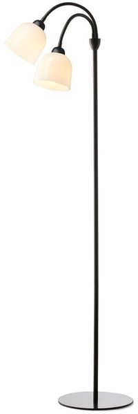 Halo Design 747252 Glow Stehleuchte 2-flammig schwarz opal E14