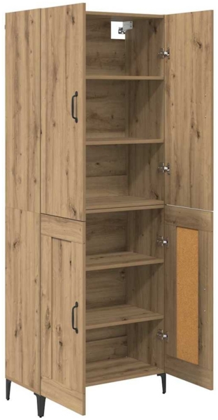 vidaXL Highboard Artisan-Eiche 69,5 x 34 x 180 cm Holzwerkstoff 3403587 Bild 4