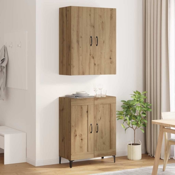 vidaXL Highboard Artisan-Eiche 69,5 x 34 x 180 cm Holzwerkstoff 3403587 Bild 3