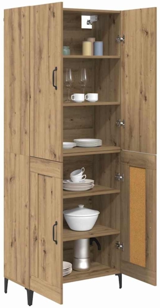 vidaXL Highboard Artisan-Eiche 69,5 x 34 x 180 cm Holzwerkstoff 3403587 Bild 2