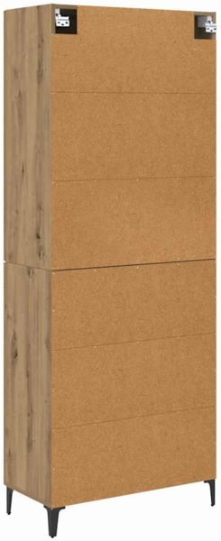 vidaXL Highboard Artisan-Eiche 69,5 x 34 x 180 cm Holzwerkstoff 3403587 Bild 6