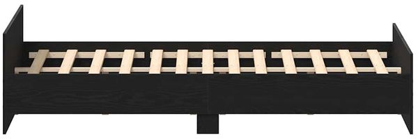 vidaXL Bettgestell ohne Matratze Schwarz Eichen-Optik 200x200 cm 3329305 Bild 8