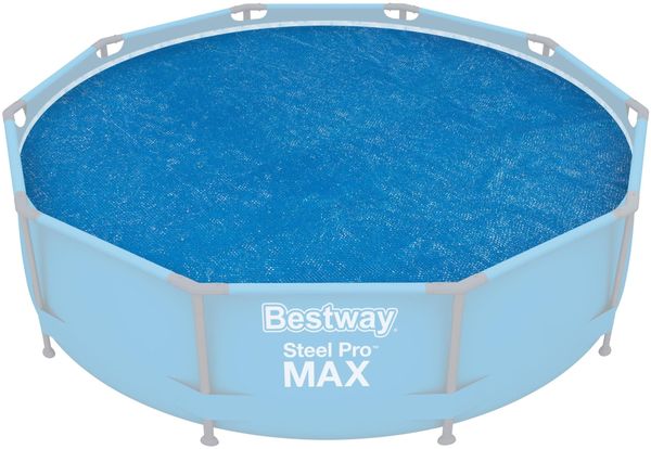 Bestway Flowclear Solarabdeckplane Ø 289 cm, für runde 305 cm Aufstellpools, blau, 58241