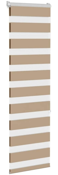 vidaXL Zebrarollo Sandbraun 40x150 cm Stoffbreite 35,9 cm Polyester 4014535 Bild 2