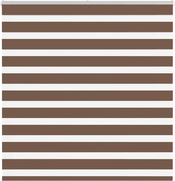 vidaXL Doppelrollo Braun 145x100 cm Stoffbreite 140,9 cm Polyester 4014322