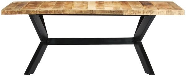 vidaXL Esstisch 200×100×75 cm Massivholz Mango 247427 Bild 2