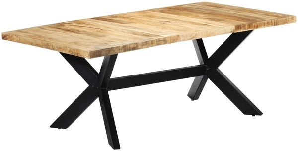 vidaXL Esstisch 200×100×75 cm Massivholz Mango 247427