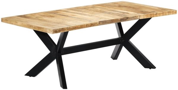 vidaXL Esstisch 200×100×75 cm Massivholz Mango 247427 Bild 8