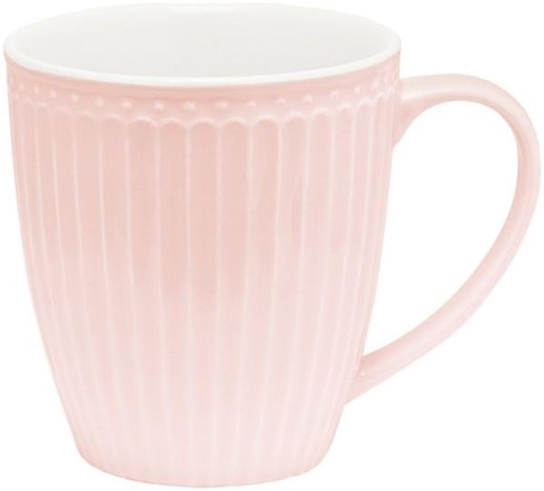 Greengate Becher Alice Becher mit Henkel pale pink 0,4 l, Stoneware