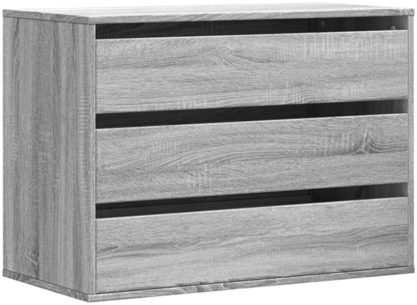 vidaXL Kommode Grau Sonoma 80x41x58 cm Holzwerkstoff 852857