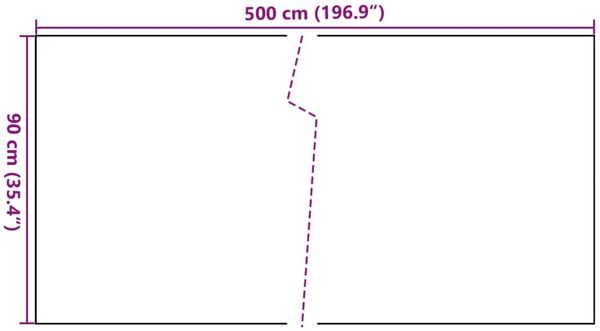 vidaXL Balkon-Sichtschutz Schwarz 500x90 cm Poly Rattan 156302 Bild 8