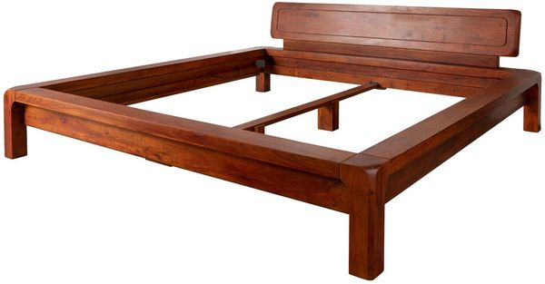 Bett Akazie 200x200x80 honig lackiert BUENO #021