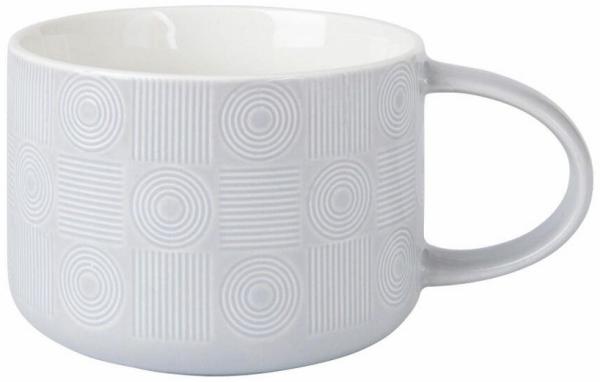 Maxwell & Williams KL0274 Jumbotasse 500 ml CREST Grau, Porzellan