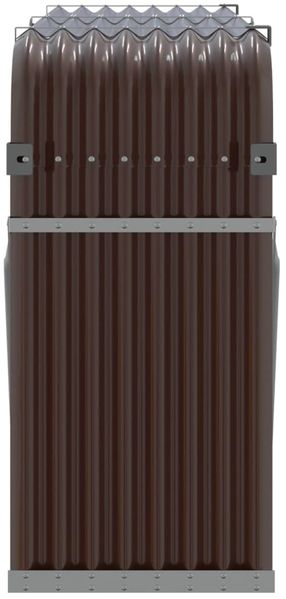 vidaXL Kaminholzunterstand Braun 180x45x100 cm Verzinkter Stahl 364574 Bild 5
