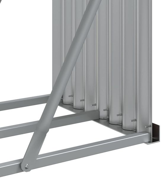 vidaXL Kaminholzunterstand Braun 180x45x100 cm Verzinkter Stahl 364574 Bild 8