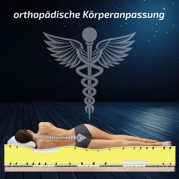 Matratzen Perfekt Kaltschaummatratze TERRAMED VISCO, 160x200 cm, H2, mit Visco-Schulterkomfortzone Bild 4