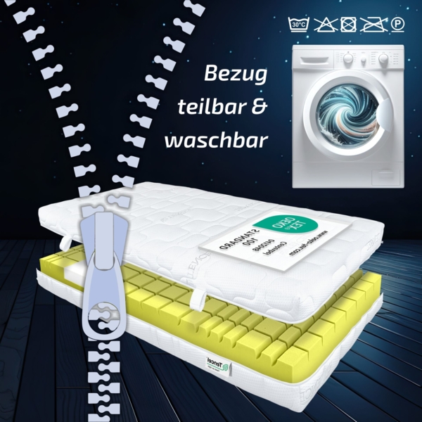 Matratzen Perfekt Kaltschaummatratze TERRAMED VISCO, 160x200 cm, H2, mit Visco-Schulterkomfortzone Bild 2