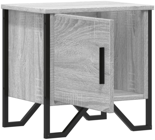 vidaXL Nachttisch Grau Sonoma 40x30x40 cm Holzwerkstoff 848520 Bild 5